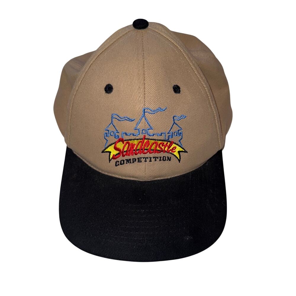 Vintage 1990s Imperial Beach Sandcastle Competition Hat Tan Surf Indie Collector